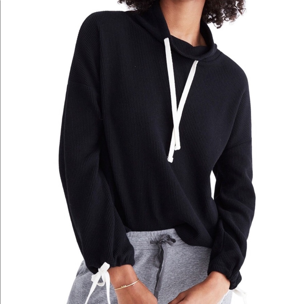 Madewell Tie Sleeve Sweatshirt NWT